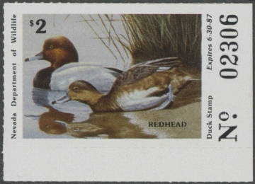 Scan of 1986 Nevada Duck Stamp MNH VF