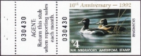 Scan of 1992 New Hampshire Duck Stamp MNH VF