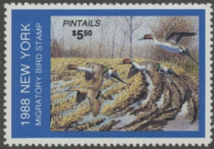 Scan of 1988 New York Duck Stamp MNH VF