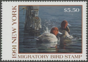 Scan of 1991 New York Duck Stamp MNH VF
