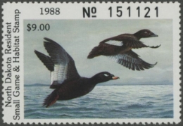 Scan of 1988 North Dakota Duck Stamp MNH VF