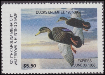 Scan of 1987 South Carolina Duck Stamp MNH VF