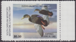 Scan of 1987 South Carolina Duck Stamp MNH VF