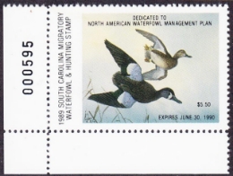 Scan of 1989 South Carolina Duck Stamp MNH VF