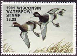 Scan of 1981 Wisconsin Duck Stamp MNH VF