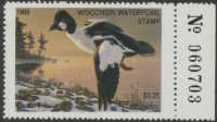 Scan of 1989 Wisconsin Duck Stamp MNH VF