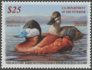 Scan of RW82 2015 Duck Stamp 