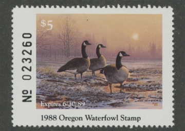 Picture of 1985 Oregon Duck Stamp MNH VF