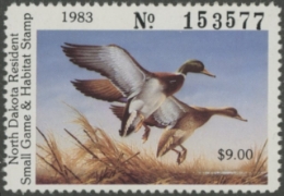 Scan of 1983 North Dakota Duck Stamp MNH VF