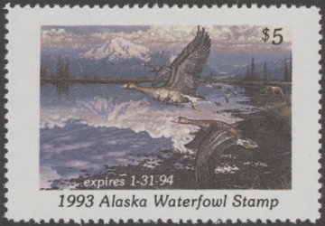 Scan of 1993 Alaska Duck Stamp MNH VF