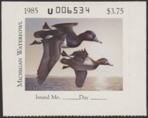Scan of 1985 Michigan Duck Stamp MNH VF