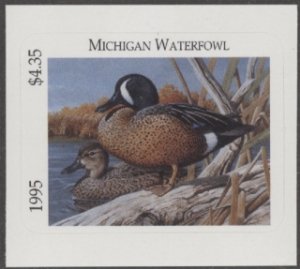 Scan of 1995 Michigan Duck Stamp MNH VF