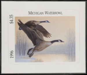 Scan of 1996 Michigan Duck Stamp MNH VF