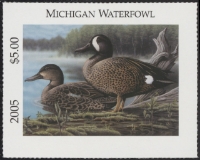 Scan of 2005 Michigan Duck Stamp MNH VF