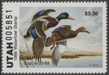 Picture of 1988 Utah Duck Stamp MNH VF