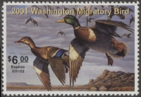 Scan of 2001 Washington Duck Stamp MNH VF