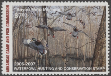 Scan of 2006 Arkansas Duck Stamp MNH VF