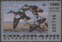Scan of 1999 Colorado Duck Stamp MNH VF
