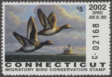 Scan of 2002 Connecticut Duck Stamp MNH VF