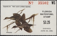 Scan of 1980 Florida Duck Stamp MNH VF