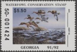 Scan of 1991 Georgia Duck Stamp MNH VF