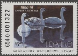 Scan of 1990 Idaho Duck Stamp MNH VF