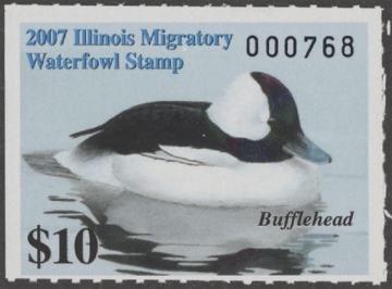 Scan of 2007 Illinois Duck Stamp MNH VF