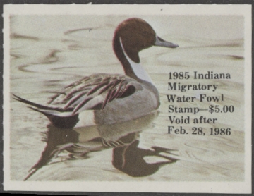 Scan of 1985 Indiana Duck Stamp MNH VF