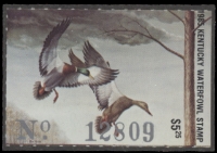 Scan of 1985 Kentucky Duck Stamp - First of State MNH VF