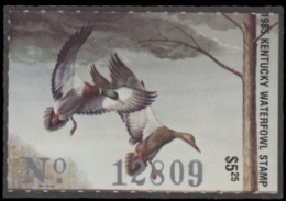 Scan of 1985 Kentucky Duck Stamp - First of State MNH VF