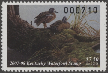 Picture of 2007 Kentucky Duck Stamp MNH VF