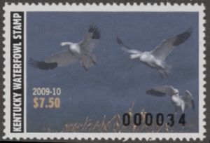 Scan of 2009 Kentucky Duck Stamp MNH VF