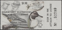 Scan of 1980 Maryland Duck Stamp MNH VF