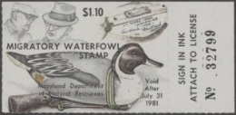 Scan of 1980 Maryland Duck Stamp MNH VF