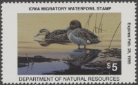 Scan of 1994 Iowa Duck Stamp MNH VF