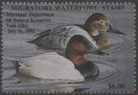 Scan of 1993 Maryland Duck Stamp MNH VF