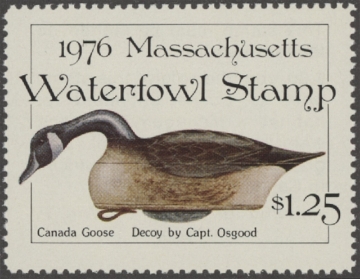 Scan of 1976 Massachusetts Duck Stamp MNH VF