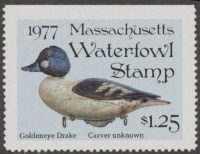 Scan of 1977 Massachusetts Duck Stamp MNH VF