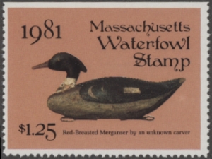 Scan of 1981 Massachusetts Duck Stamp MNH VF