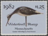 Scan of 1982 Massachusetts Duck Stamp MNH VF