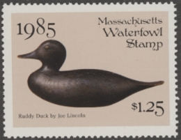 Scan of MA12 1985 State Duck Stamp