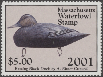 Scan of 2001 Massachusetts Duck Stamp MNH VF