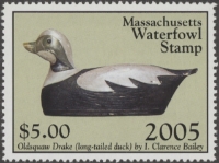 Scan of 2005 Massachusetts Duck Stamp MNH VF