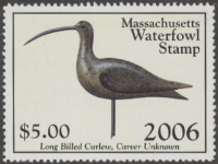 Scan of 2006 Massachusetts Duck Stamp MNH VF