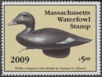 Scan of 2009 Massachusetts Duck Stamp MNH VF