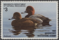 Scan of 1982 Minnesota Duck Stamp MNH VF