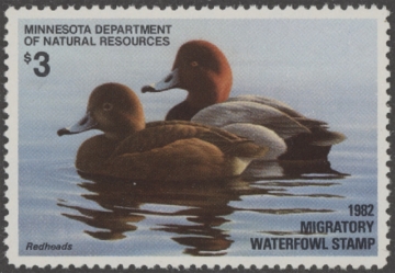 Scan of 1982 Minnesota Duck Stamp MNH VF