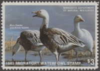 Scan of 1983 Minnesota Duck Stamp MNH VF