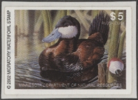 Scan of 2002 Minnesota Duck Stamp MNH VF