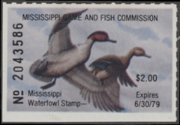 Scan of 1978 Mississippi Duck Stamp MNH VF